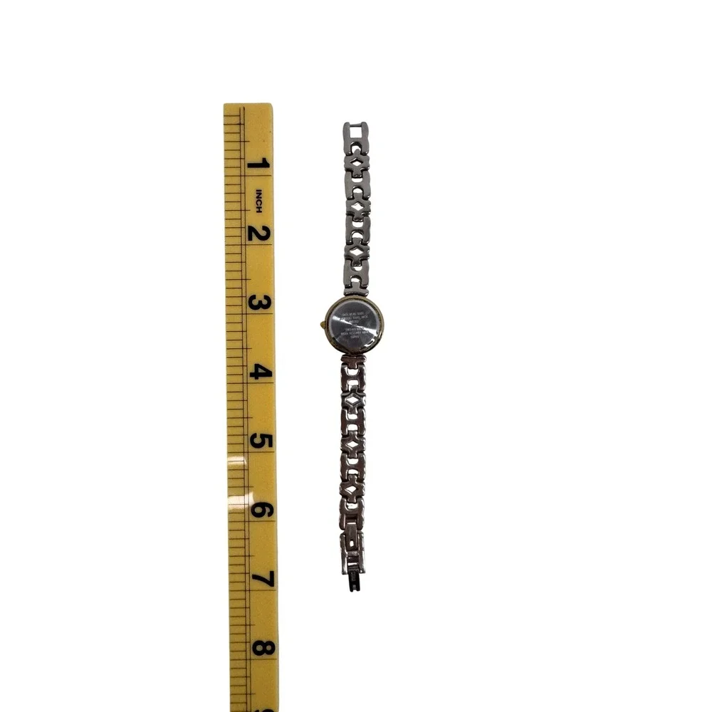 Anne Klein VinTwo Tone Chain Link Women's Watch Roman‎ Numeral White Vintage